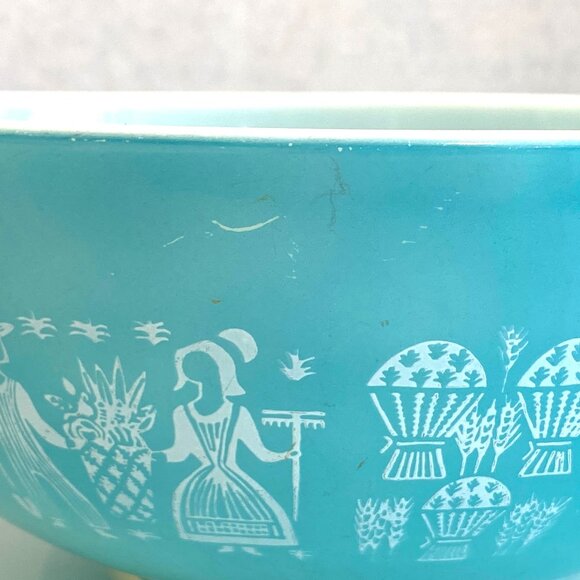 Pyrex Butterprint Amish Cinderlla Nesting Mixing Bowl Set of 4 - Picture 14 of 16